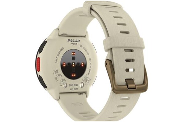 Smartwatch Polar Pacer kremowy
