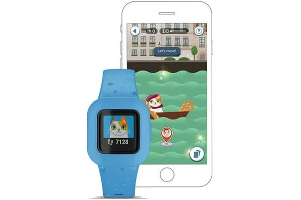 Smartwatch Garmin Vivofit Junior 3 0.78" niebieski