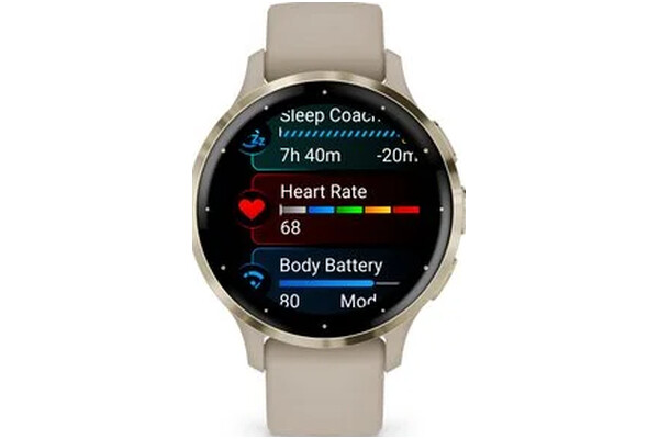Smartwatch Garmin Venu 3S Szaro-złoty