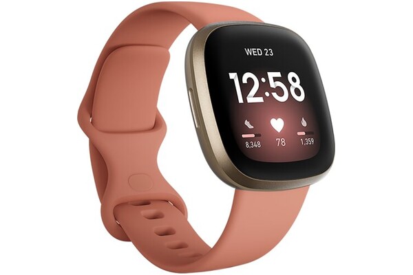 Smartwatch FITBIT Versa 3 różowo-złoty