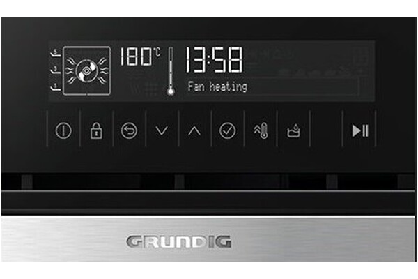 Piekarnik do zabudowy Grundig GEIDD27000B elektryczny Parowy czarno-szklany