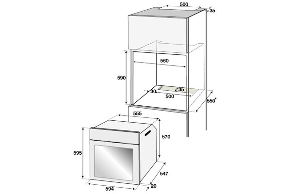 Piekarnik do zabudowy Grundig GEIDD27000B elektryczny Parowy czarno-szklany