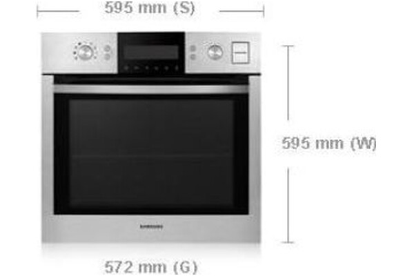 Piekarnik do zabudowy Samsung BQ1VD6T131 elektryczny Parowy srebrny