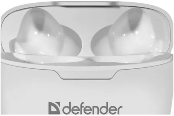 Słuchawki DEFENDER Twins 903 Douszne Bezprzewodowe biały