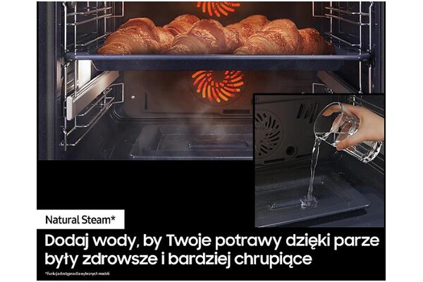 Piekarnik do zabudowy Samsung NV7B4425ZAK Dual Cook elektryczny czarny