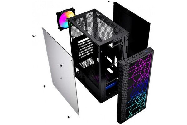 Obudowa PC Gembird CCCFC2500 Fornax 2500 Midi Tower czarny