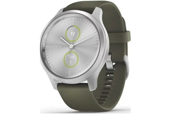 Smartwatch Garmin Vivomove Style srebrno-zielony