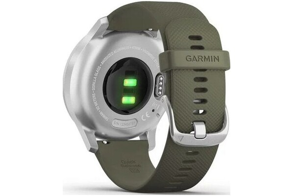 Smartwatch Garmin Vivomove Style srebrno-zielony