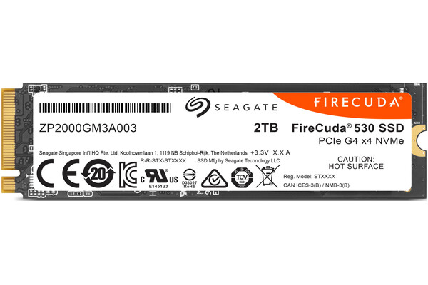Dysk wewnętrzny Seagate ZP2000GM3A023 FireCuda 530 SSD M.2 NVMe 2TB