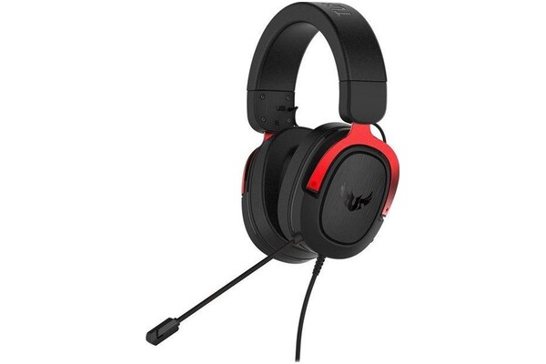 Słuchawki ASUS TUF Gaming H3 Nauszne Przewodowe czerwony