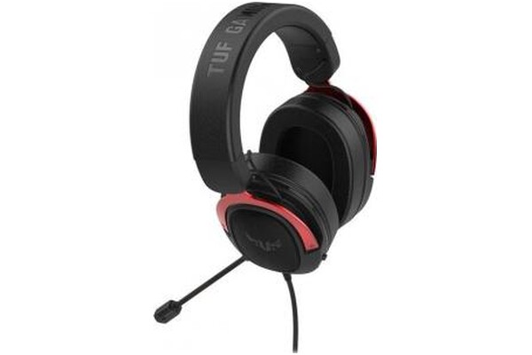Słuchawki ASUS TUF Gaming H3 Nauszne Przewodowe czerwony