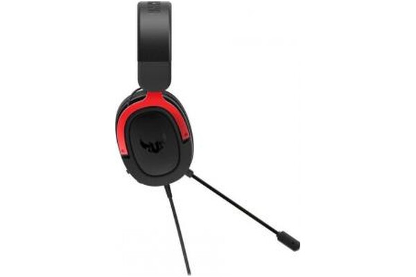 Słuchawki ASUS TUF Gaming H3 Nauszne Przewodowe czerwony