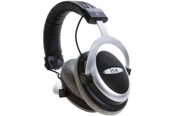 Słuchawki iSK HF2010 Nauszne Przewodowe srebrny