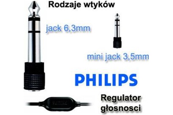 Słuchawki Philips SHP2500 Nauszne Przewodowe srebrny