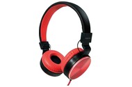 Słuchawki LogiLink HS0049RD Nauszne Przewodowe czerwony