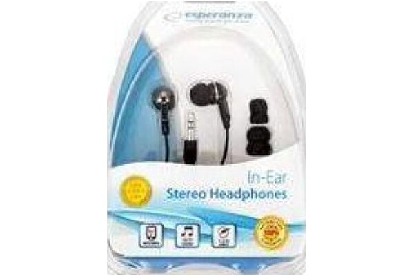 Słuchawki Esperanza EH125 Dokanałowe Przewodowe srebrny