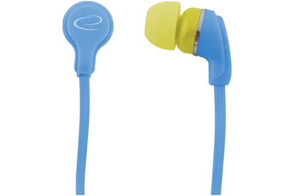 Słuchawki Esperanza EH147T Neon Dokanałowe Przewodowe niebieski