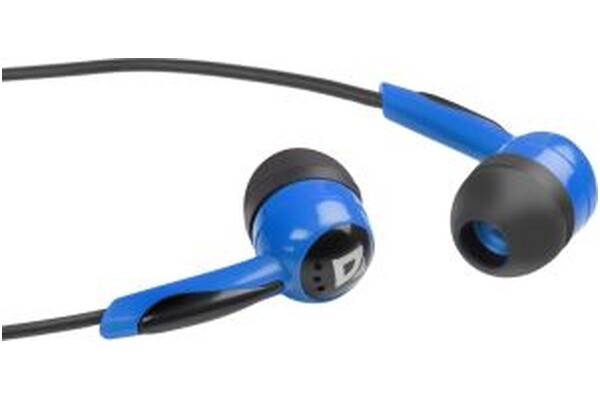 Słuchawki DEFENDER Basic 604 Dokanałowe Przewodowe niebieski