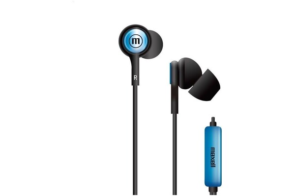 Słuchawki Maxell In-tips Dokanałowe Przewodowe niebieski