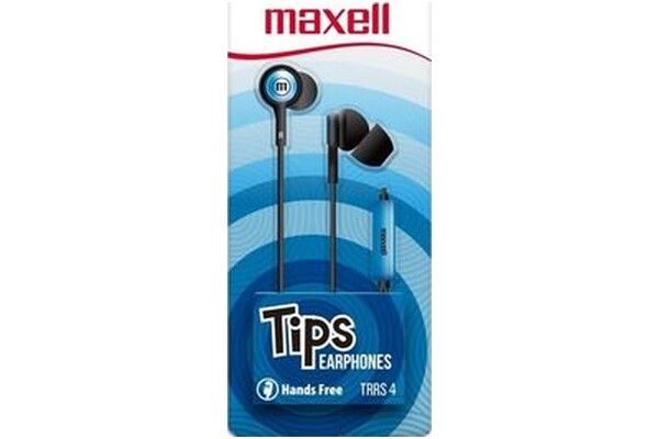 Słuchawki Maxell In-tips Dokanałowe Przewodowe niebieski