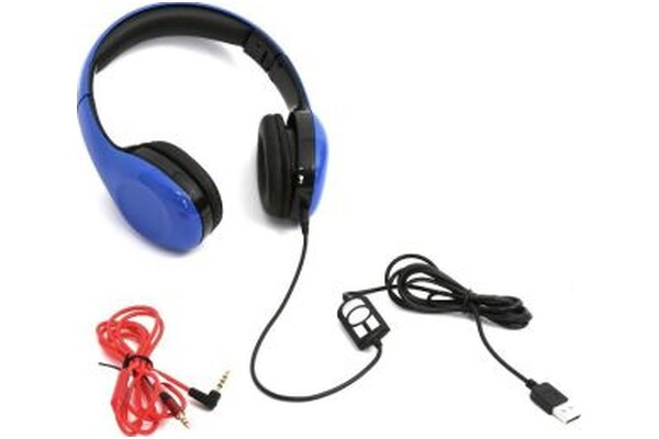 Słuchawki Omega FH4920 Freestyle Nauszne Przewodowe niebieski