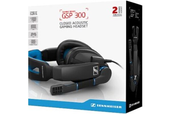 Słuchawki Sennheiser GSP300 Nauszne Przewodowe niebieski