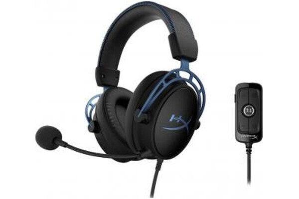 Słuchawki HYPERX Cloud Alpha S Nauszne Przewodowe niebieski