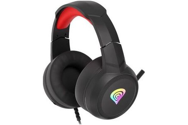 Słuchawki Genesis NSG1609 Neon 200 Nauszne Przewodowe czerwony