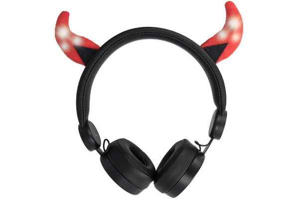 Słuchawki FOREVER AMH100 Devil Nauszne Przewodowe czarno-czerwony