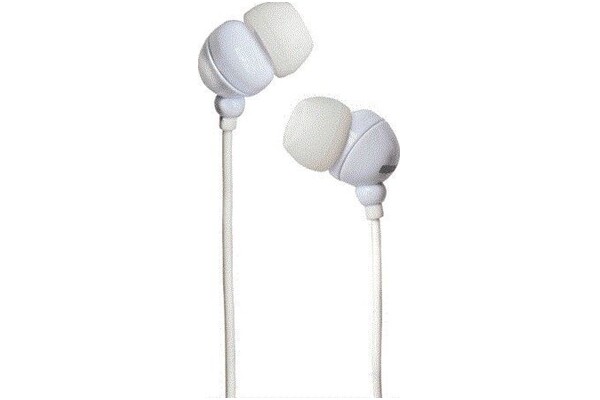 Słuchawki Maxell Plugz Inner Ear Bud Dokanałowe Przewodowe biały