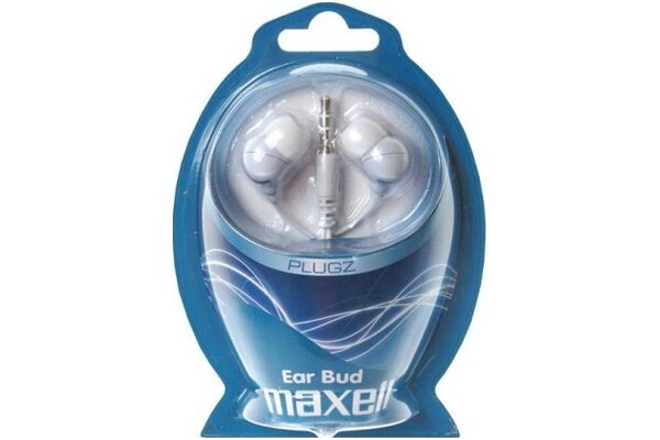 Słuchawki Maxell Plugz Inner Ear Bud Dokanałowe Przewodowe biały
