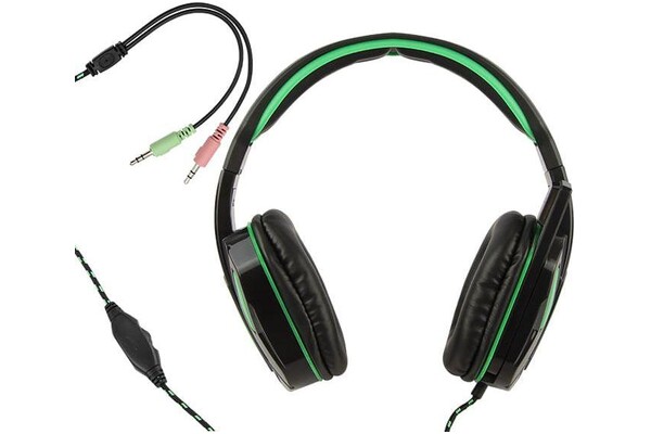 Słuchawki BLOW MDX200 Nauszne Przewodowe zielony
