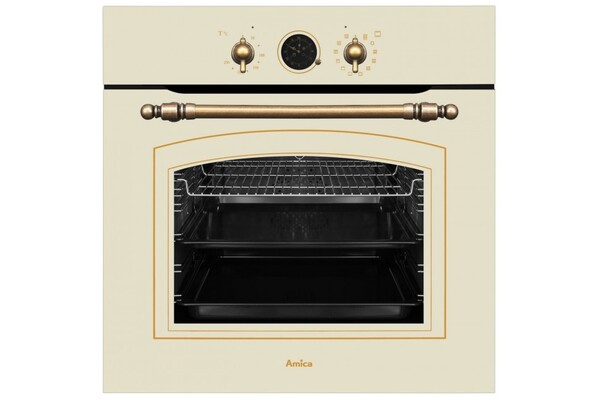 Piekarnik do zabudowy AMICA ED17319W Retro elektryczny złoty
