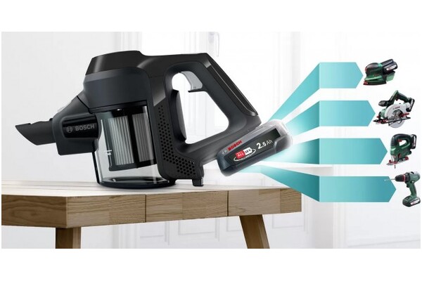 Odkurzacz Bosch BBS611BSC Unlimited 6 pionowy bezworkowy czarny