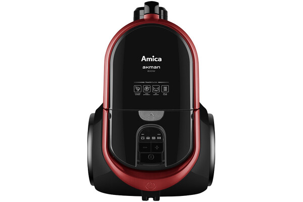 Odkurzacz AMICA VM4012 Akman tradycyjny bezworkowy 800W Czarno-bordowy