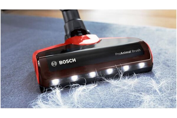 Odkurzacz Bosch BCS711PET Serie 7 Unlimited ProAnimal pionowy z pojemnikiem czerwono-czarny