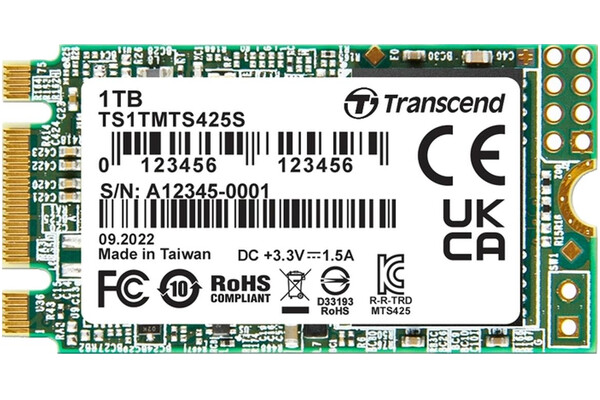 Dysk wewnętrzny Transcend TS1TMTS425S 425S SSD M.2 NVMe 1TB