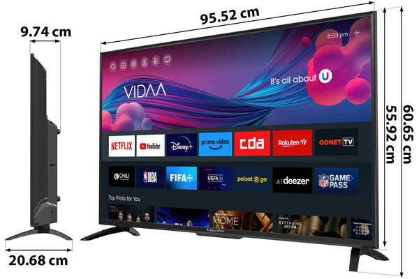 Telewizor Kruger&Matz KM0243FHD-V2 43" Full HD