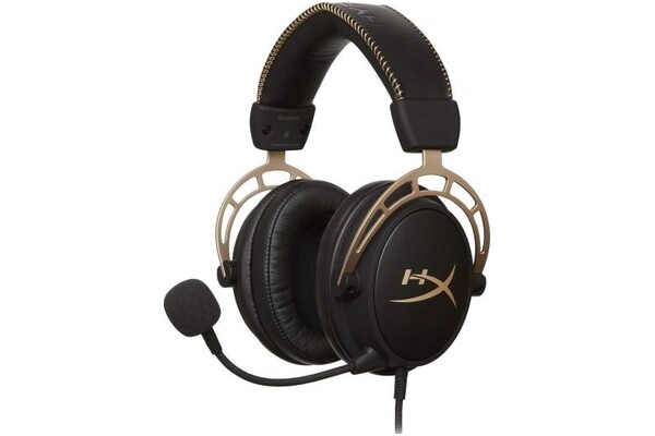 Słuchawki HYPERX Cloud Alpha Nauszne Przewodowe czarno-złoty