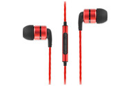 Słuchawki SoundMAGIC E80C Dokanałowe Przewodowe czarno-czerwony