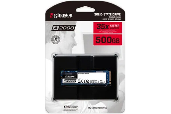 Dysk wewnętrzny Kingston A2000 SSD M.2 NVMe 500GB