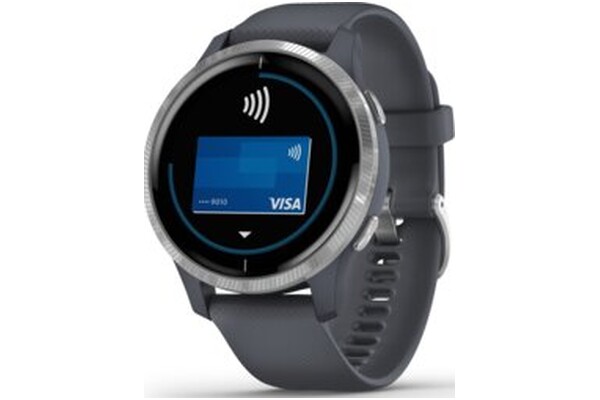 Smartwatch Garmin Venu 1.19" Granatowo-srebrny