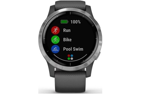 Smartwatch Garmin Vivoactive 4 srebrno-szary
