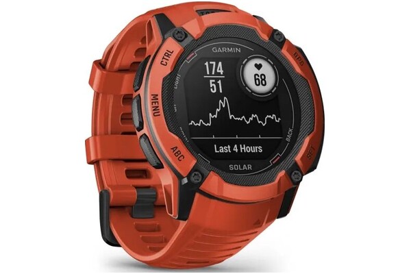 Smartwatch Garmin Instinct 2X Solar czerwony