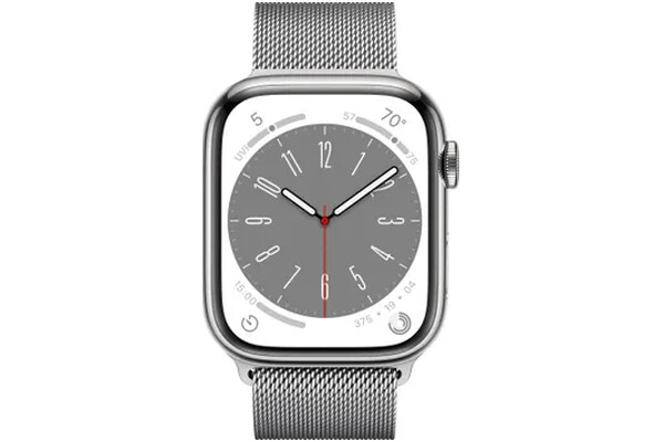 Smartwatch Apple Watch Series 8 srebrny