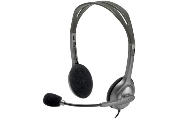 Słuchawki Logitech H111 Nauszne Przewodowe szary
