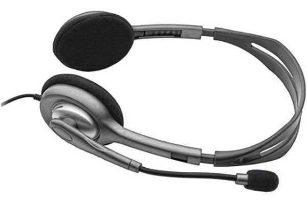 Słuchawki Logitech H111 Nauszne Przewodowe szary