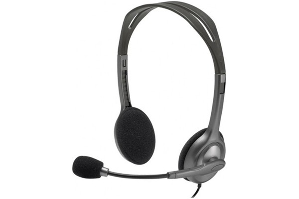 Słuchawki Logitech H111 Nauszne Przewodowe szaro-czarny