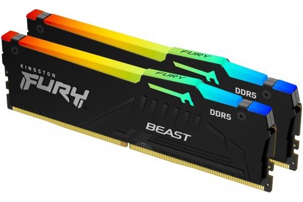 Pamięć RAM Kingston Fury Beast RGB 32GB DDR5 6000MHz 1.25V 40CL