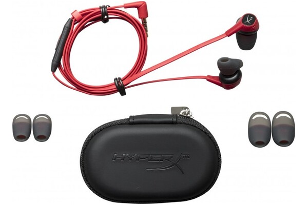 Słuchawki HYPERX Cloud Earbuds Dokanałowe Przewodowe czerwono-czarny